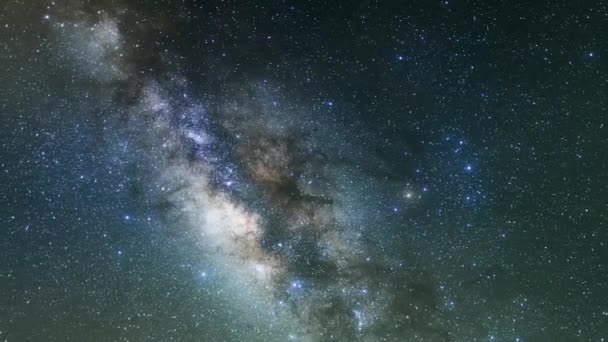 Time Lapse Γαλαξία Αστέρια Γαλαξία Τρόπο Star Time Lapse Close — Αρχείο Βίντεο