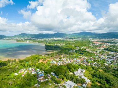 Yaz mevsiminde güzel deniz manzarası deniz manzarası, Phuket Adası Tayland