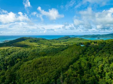 Yaz mevsiminde güzel deniz manzarası deniz manzarası, Phuket Adası Tayland