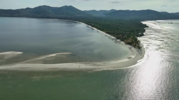 Widok Lotu Ptaka Laem Had Beach Prowincji Koh Yao Yai — Wideo stockowe