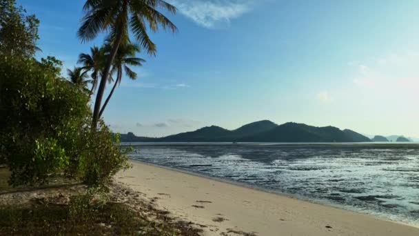 Вид Воздуха Пляж Лаем Хад Laem Had Beach Провинции Пханг — стоковое видео