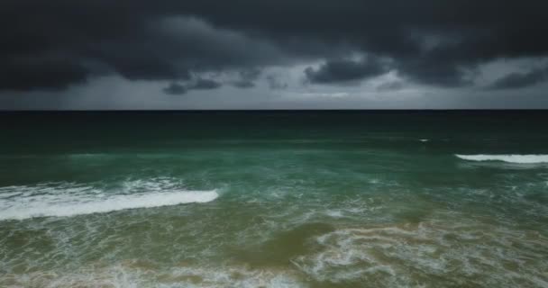 Gökyüzü Manzarası Asla Sonsuz Deniz Yüzeyi Görünümü Doğa Arka Planı — Stok video