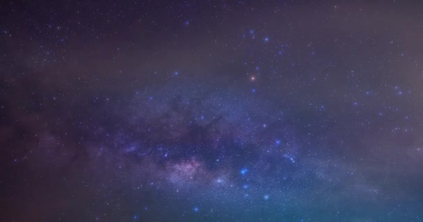 Временной Промежуток Галактики Млечный Путь — стоковое видео