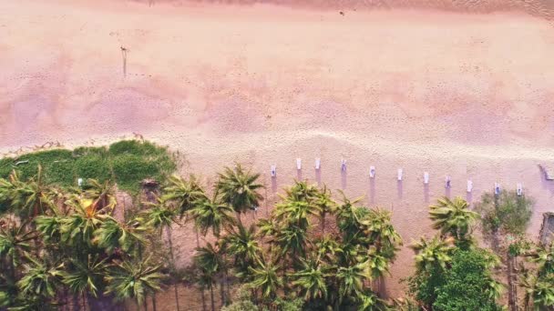 Aerial View Beautiful Karon Beach Travels People Replacation Beach Beautiful — стокове відео