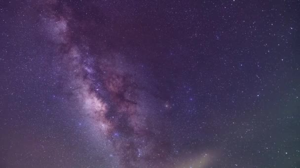 Lapso Tempo Láctea Galáxia — Vídeo de Stock