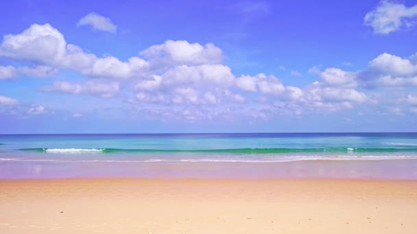 Zomer Zee Zonnige Dag Prachtige Tropische Zee Phuket Eiland Thailand — Stockvideo