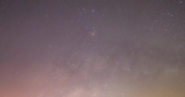 Lapso Tempo Láctea Galáxia — Vídeo de Stock