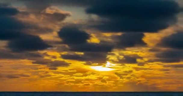 Time Lapse Majestic Sunset Sunrise Clouds Sky Landscape Background — Vídeos de Stock