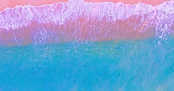 Úžasné Vlny Zřícení Písečném Břehu Phuket Beach Thajsku Krásné Plážové — Stock video