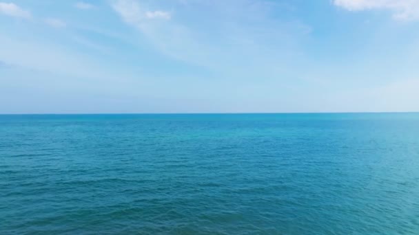 Вид Воздуха Прекрасный Морской Фон Летний День — стоковое видео