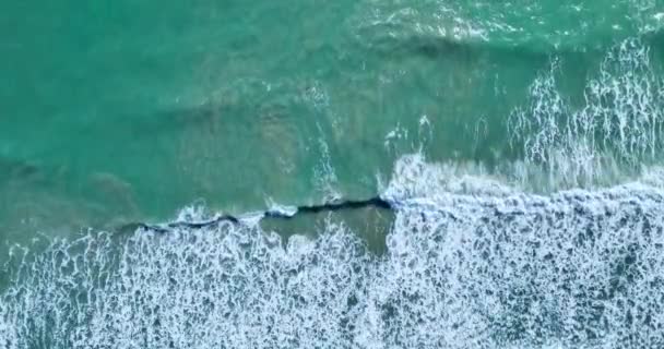 Luchtfoto Drone Schot Van Tropische Zee Phuket Thailand Prachtige Zee — Stockvideo