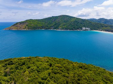 Yaz mevsiminde Phuket Adası Tayland 'da deniz manzarası, inanılmaz deniz manzarası.