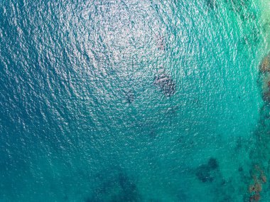 Deniz yüzeyi okyanus dalgaları arka plan, okyanus deniz suyunun üst görünümü arka plan