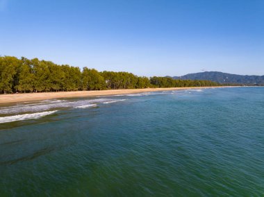 Yaz mevsiminde Phuket Adası Tayland 'da deniz manzarası, inanılmaz deniz manzarası.