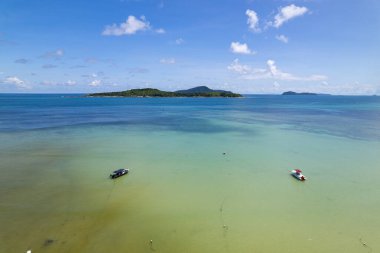 Hava manzaralı deniz yüzeyi su arka planı, doğa okyanus arka planı.