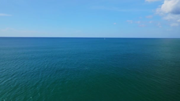 Вид Воздуха Тропический Морской Фон Природа Морской Пейзаж Летний День — стоковое видео