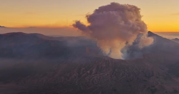 Incroyable Volcan Timelapse Mount Bromo Lever Coucher Soleil Ciel Sur — Video