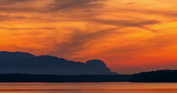 Hermosa Time Lapse Majestic Sunset Sunrise Clouds Sky Sea Landscape — Vídeos de Stock