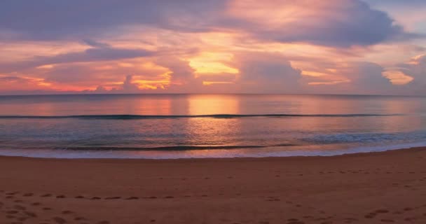 Nature Sea Sunset Background Tropical Sea Sunset Sunrise Sea Video — Stock Video