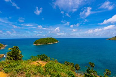 Phuket Adası Tayland 'daki güzel deniz manzarası