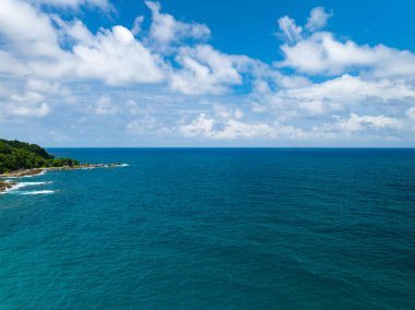İnanılmaz Top view deniz yüzeyi dalgaları arka planı