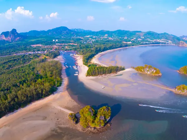 stock image Aerial view Beautiful sea in summer season in Thailand