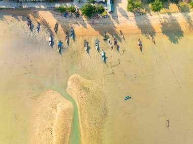 Güzel deniz yazı manzarası Üst kumsal manzarası