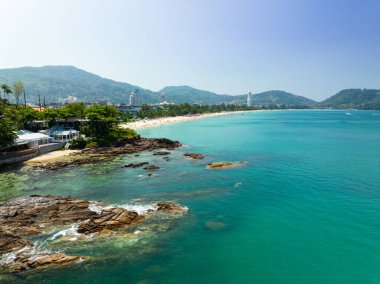 Phuket Adası Tayland 'da güzel deniz manzarası