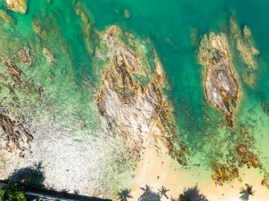 Phuket Adası Tayland 'da güzel deniz manzarası