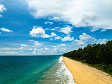 Tropik deniz manzarası arka plan, yaz denizi sahili arka plan
