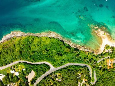 Top view Beautiful seashore in Phuket Thailand