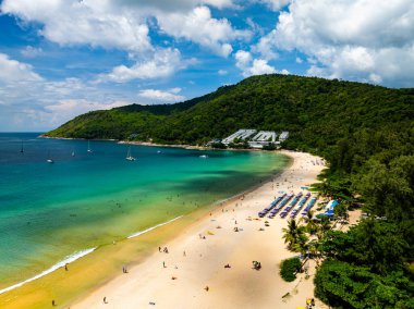 Top view Beautiful seashore in Phuket Thailand