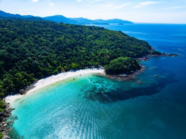 İnanılmaz tropikal deniz manzarası arka planı