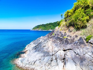 İnanılmaz tropikal deniz manzarası arka planı