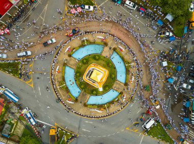 Phuket Thailand 'daki Phuket Vejetaryen Havacılık Festivali 22 Ekim 2023 - Phuket Town, Tayland