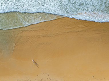 Üst manzara plaj dalgaları arka plan, doğal arkaplan, fotoğraf deniz dalgaları dokusu arka plan