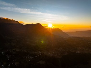 Amazing nature landscape view at East Java, Indonesia. Natural landscape background