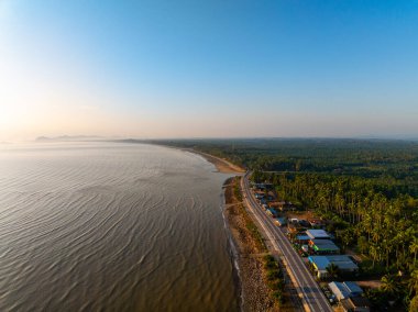 Arazi geniş açı manzarası üzerinde güzel bir hava manzarası