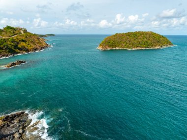 Phuket Tayland 'da yaz mevsiminde güzel deniz manzarası