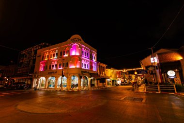 Phuket Thailand, January 26, 2025 Beautiful Buildings of the Sino Portuguese architecture at Phuket old town Thailand clipart