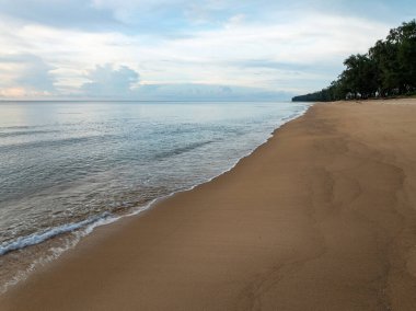 İnanılmaz sahil geçmişi, yaz tatili deniz sahili geçmişi, Phuket Adası Tayland 'daki güzel okyanus.
