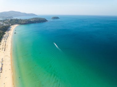 İnanılmaz sahil geçmişi, yaz tatili deniz sahili geçmişi, Phuket Adası Tayland 'daki güzel okyanus.