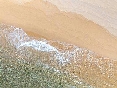 En üst manzara Güzel sahil doğa denizi, Yazın arka planda inanılmaz manzara denizi