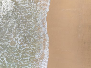 En üst manzara Güzel sahil doğa denizi, Yazın arka planda inanılmaz manzara denizi