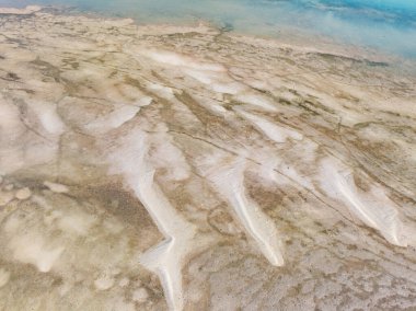Laem 'de turkuaz deniz bulunan kumsalın havadan görünüşü Koh khao yai Phang Nga Tayland, yaz ve yaz tatili konseptine sahipti.