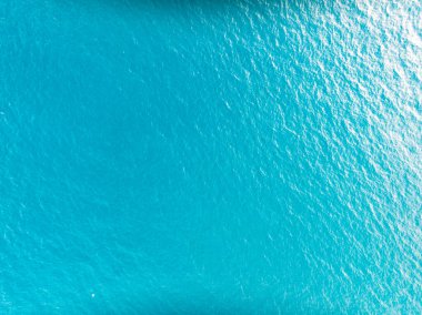 Üst görünüm deniz yüzeyi doğa arka plan, geniş açı görünüm okyanus dalgaları arka plan