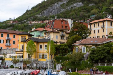 Como, İtalya - 25 Mart 2023: Como Gölü, İtalya