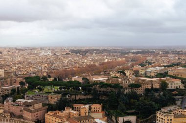 Vatican City, Vatican - December 14, 2021: Vatican City view from St. Peter's Basilica clipart