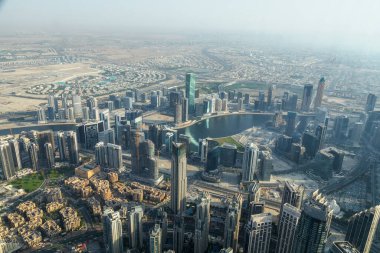 Burç Halife 'den Dubai gökdelenlerinin hava manzarası