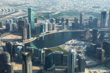 Burç Halife 'den Dubai gökdelenlerinin hava manzarası